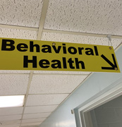Behavioral Health office sign.
