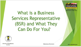 What is a DORS Business Services Representative video - first slide.PNG