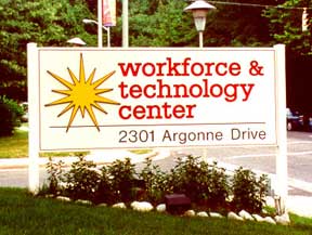 Workforce & Technology Center sign