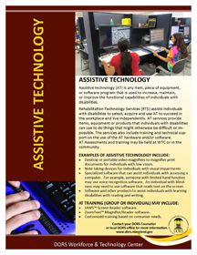 Assistive Technology Services Handout PDF