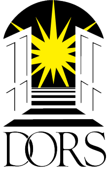 DORS open door with sunburst logo.