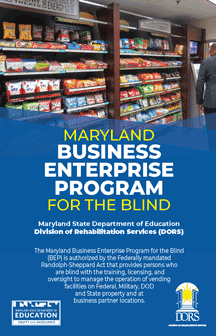 Maryland Business Enterprise Program for the Blind brochure